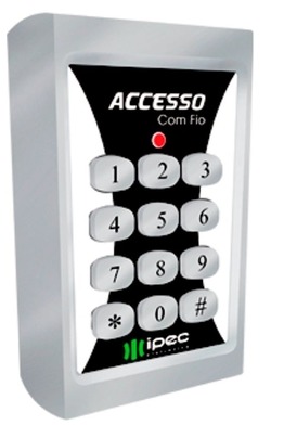 TECLADO DE SENHA ACCESSO 2 CANAIS COM FIO IPEC