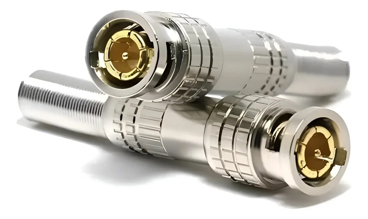 CONECTOR BNC COM MOLA GOLD