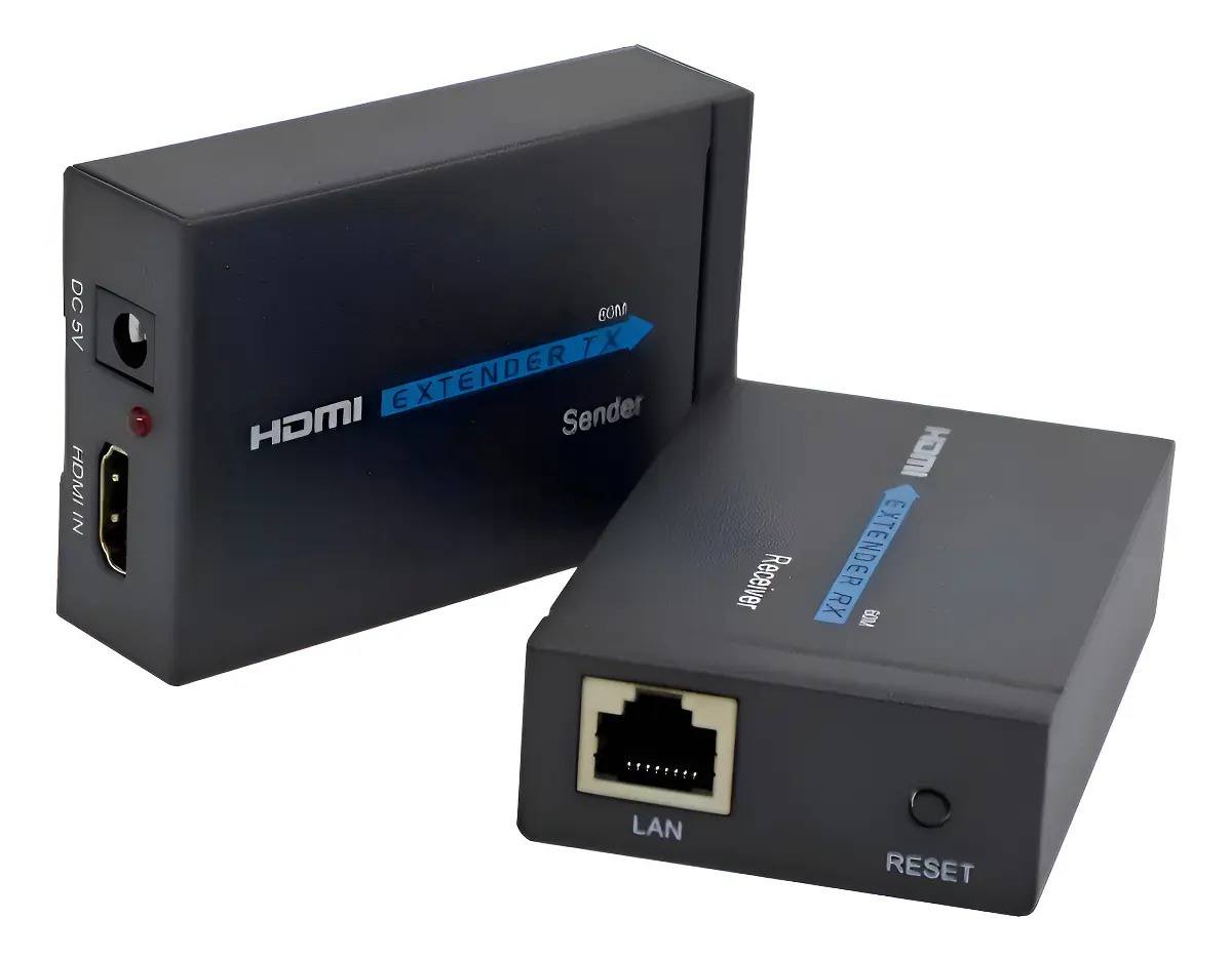 EXTENSOR HDMI RJ45 60M COM FONTE