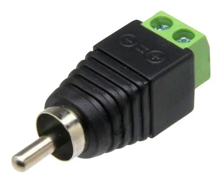 CONECTOR RCA COM BORNE