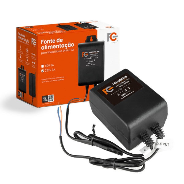 FONTE 24V 3A P/ SPEED DOME FC