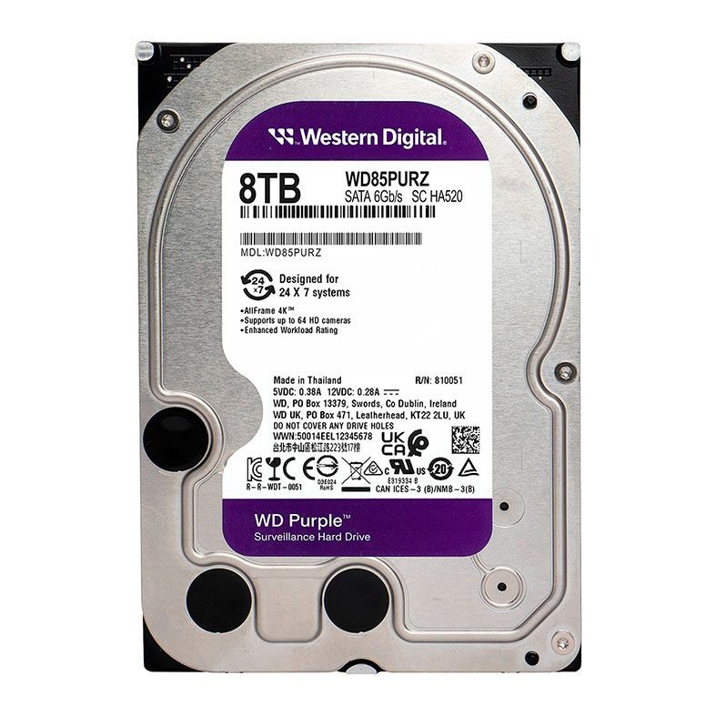 HD 8TB WESTERN DIGITAL PURPLE