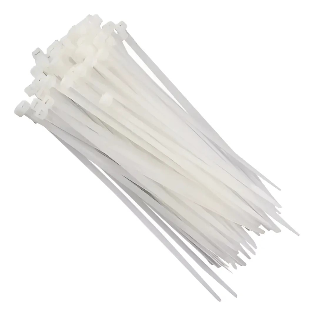 ABRACADEIRA NYLON BRANCA 4,8X300MM (PACOTE C/ 100)
