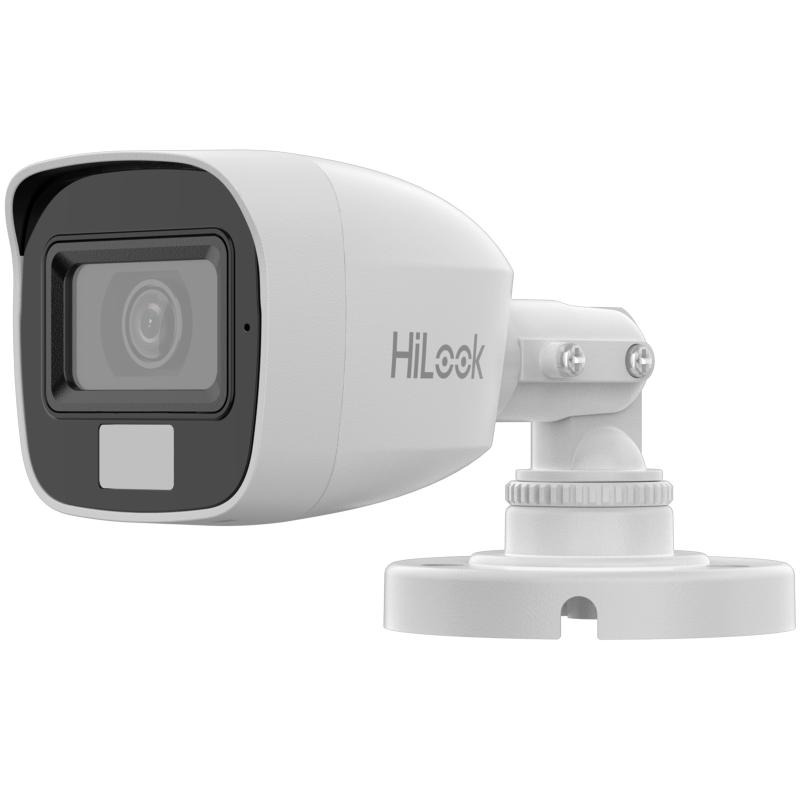 CAMERA HILOOK 2MP HYBRID BULLET COM AUDIO IR 20MT 2,8MM THC-B127-LPS