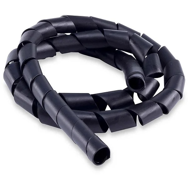ORGANIZADOR DE CABOS SPIRAL TUBE 3M 20MMX1,5MM PRETO