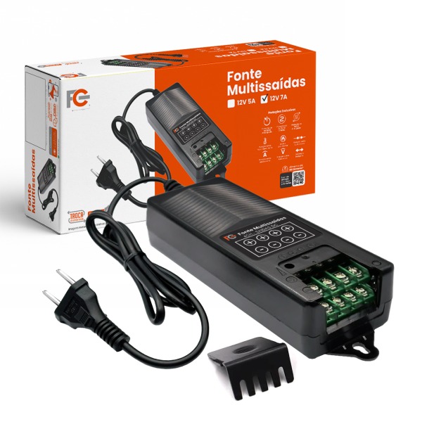 FONTE 12V 07A FC MULTISSAIDAS