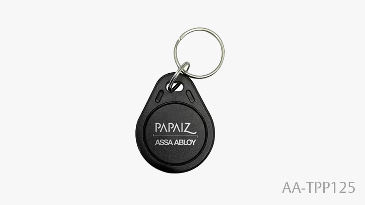 CHAVEIRO RFID 125KDZ PRETO - PAPAIZ