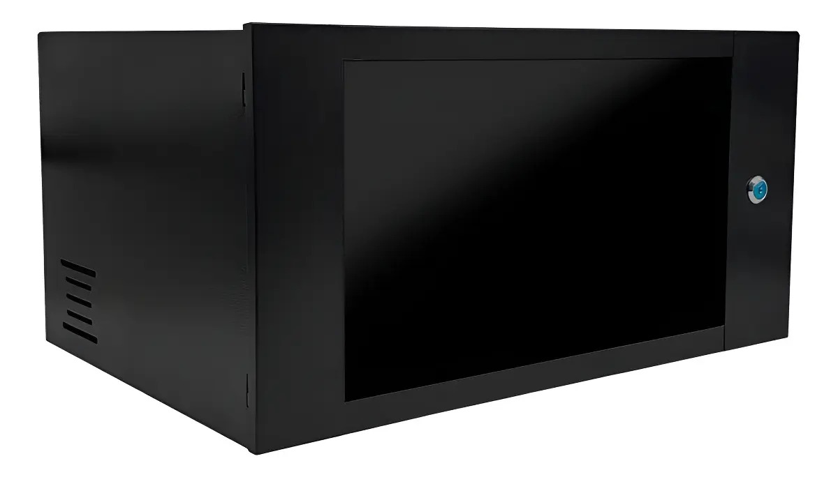 MINI RACK 5U GFORCE COM VISOR ACRILICO BRANCO A:250 X L:500 X P:350