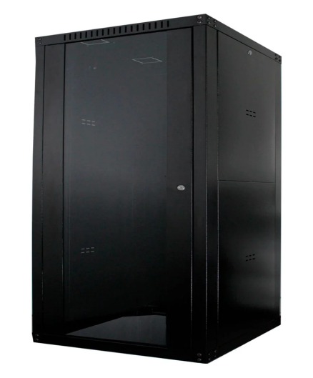 RACK 24U X 570MM GFORCE DE PISO VISOR ACRILICO PRETO