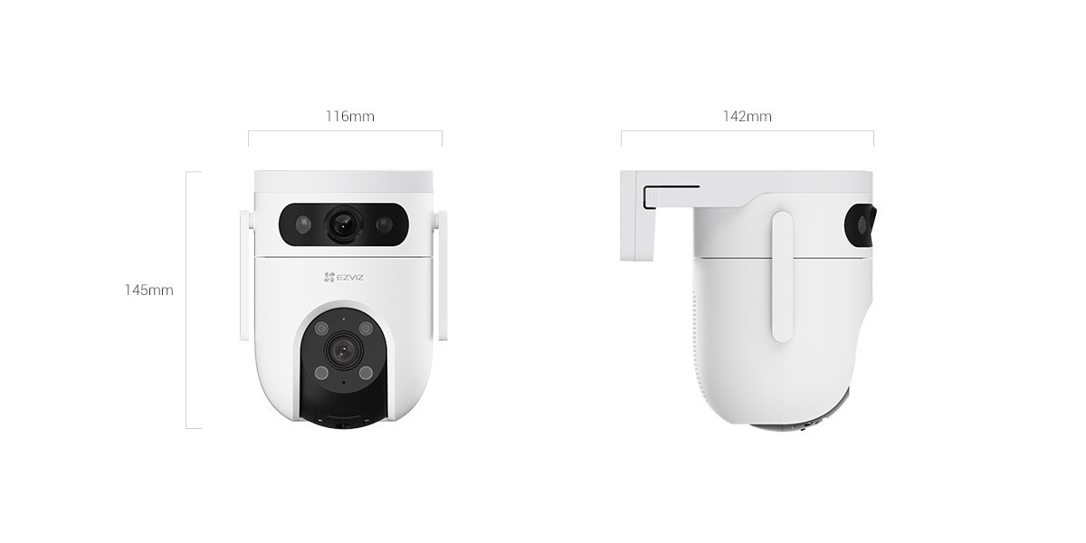 CAMERA IP WIFI EZVIZ  H9C DUAL 3K CS-H9C-R100-8G55WKFL