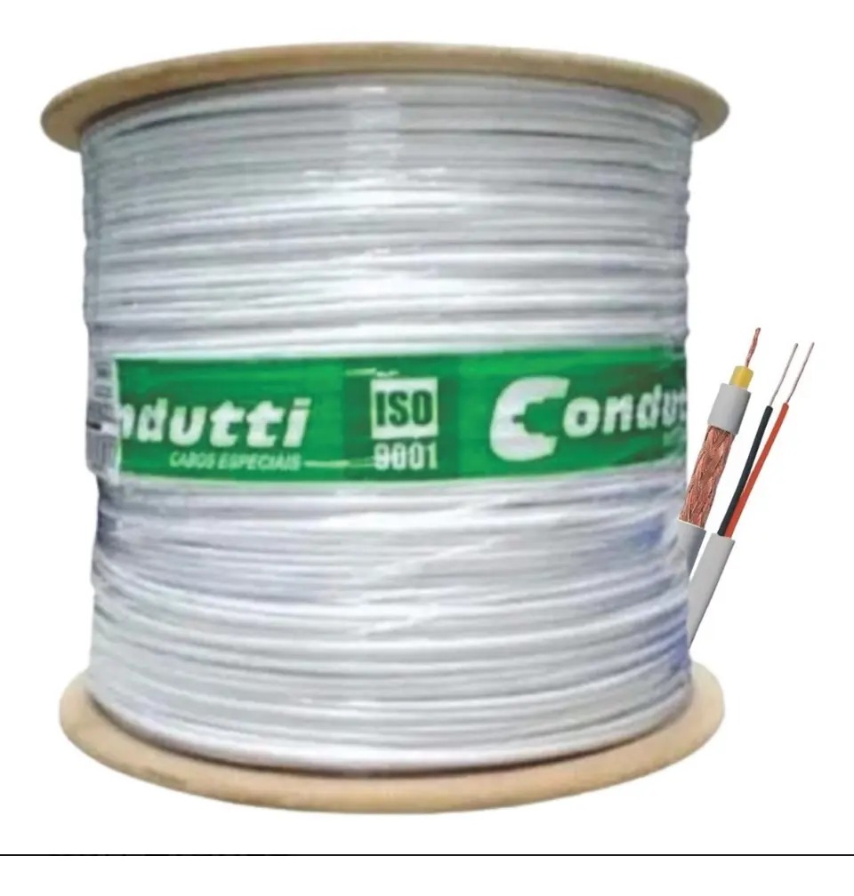 CABO COAXIAL SERIE 59CEL (S) 75OHM 95% AL BC BB0300M CONDUTTI