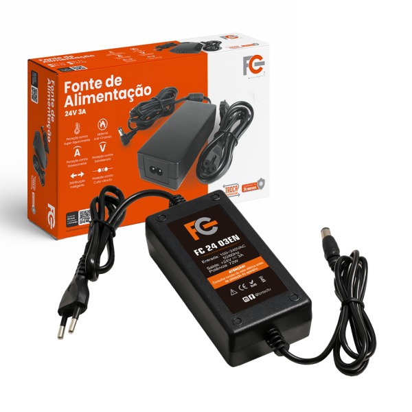 FONTE 24V 3A DESKTOP FC