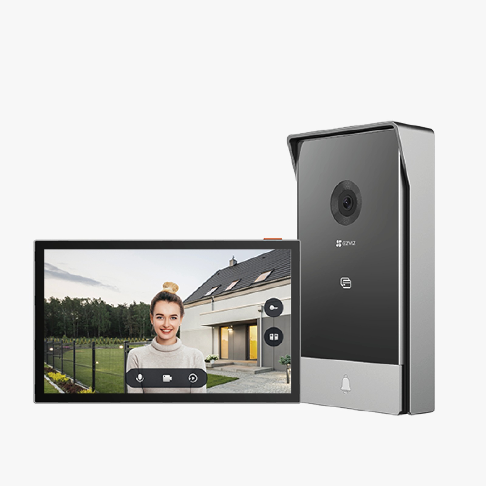 VIDEO PORTEIRO WIFI EZVIZ CS-HP7-R101-1W2TFC - 3MP/TAG