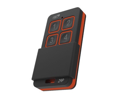 CONTROLE ZAP PPA 433 4 BOTOES PRETO