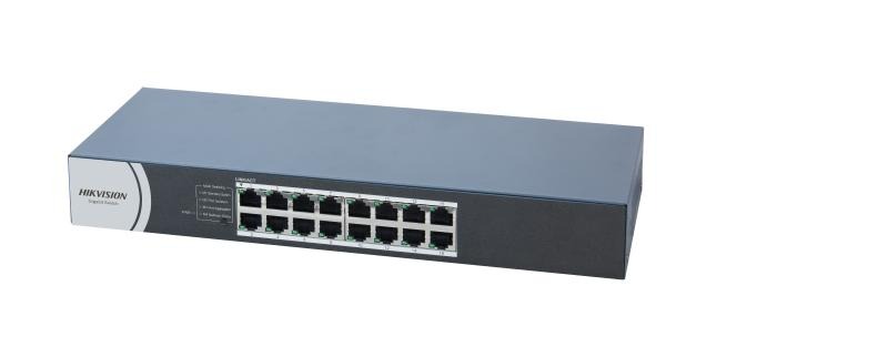 SWITCH GIGA 16 PORTAS HIKVISION DS-3E0516R-O 10/100/1000
