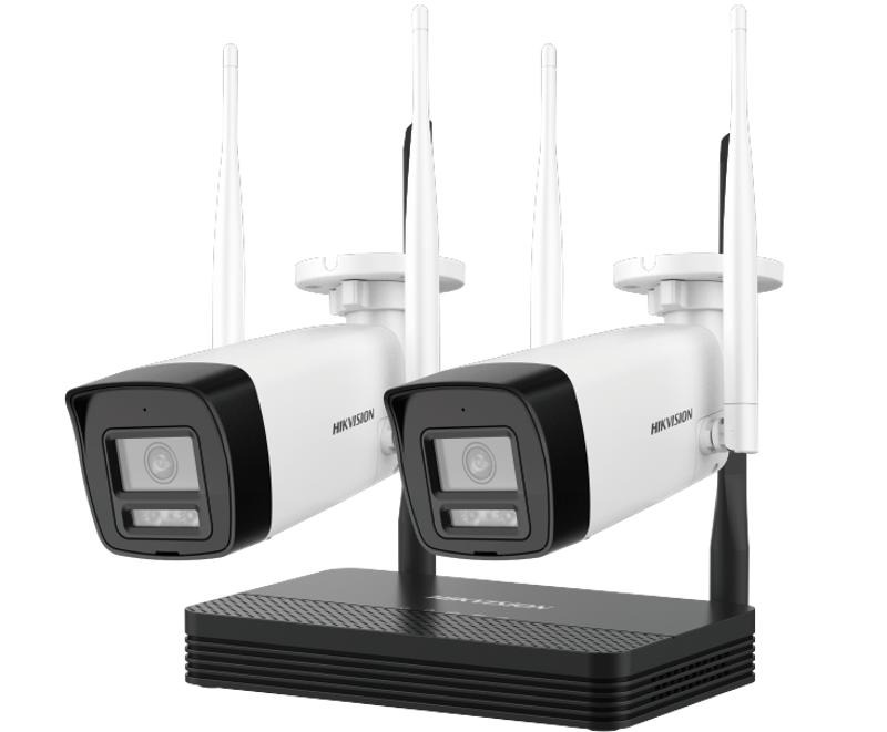 KIT HIKVISION NVS 2 CAMERAS BULLET 2MP NKS422W0H HIK - WIFI