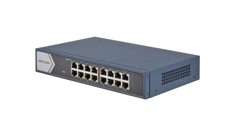 SWITCH GIGA 16 PORTAS HIKVISION DS-3E0516-E(B) 10/100/1000