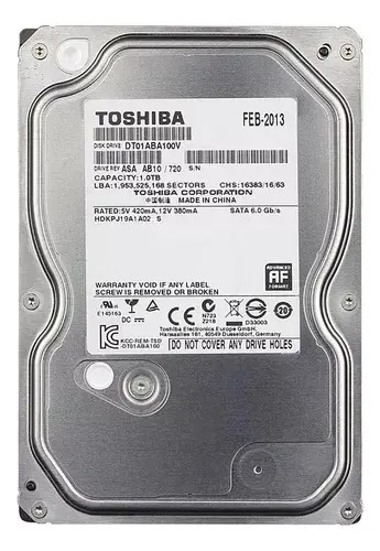 HD 1TB TOSHIBA DT01ABA100V - ESPECIFICO PARA IMAGEM